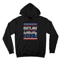 Trump Vance 2024 Outlaw Hillbilly Vintage Us Flag Tall Hoodie