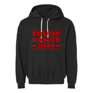 Trump Vance 2024 For President Vp Usa Election Patriotic Garment-Dyed Fleece Hoodie