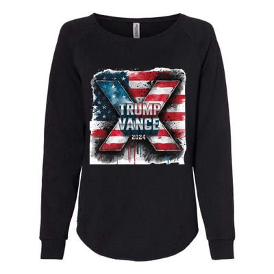 Trump Vance 2024 X Design Womens California Wash Sweatshirt