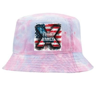 Trump Vance 2024 X Design Tie-Dyed Bucket Hat