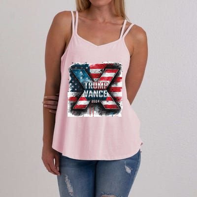 Trump Vance 2024 X Design Women's Strappy Tank