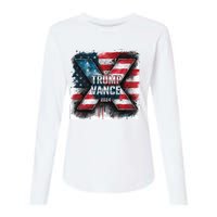 Trump Vance 2024 X Design Womens Cotton Relaxed Long Sleeve T-Shirt