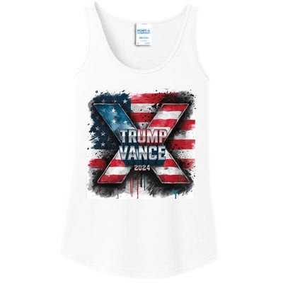 Trump Vance 2024 X Design Ladies Essential Tank