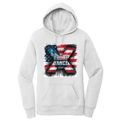 Trump Vance 2024 X Design Women's Pullover Hoodie