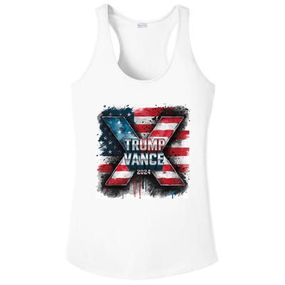 Trump Vance 2024 X Design Ladies PosiCharge Competitor Racerback Tank