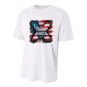 Trump Vance 2024 X Design Youth Performance Sprint T-Shirt