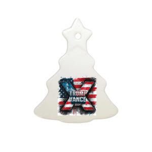 Trump Vance 2024 X Design Ceramic Tree Ornament