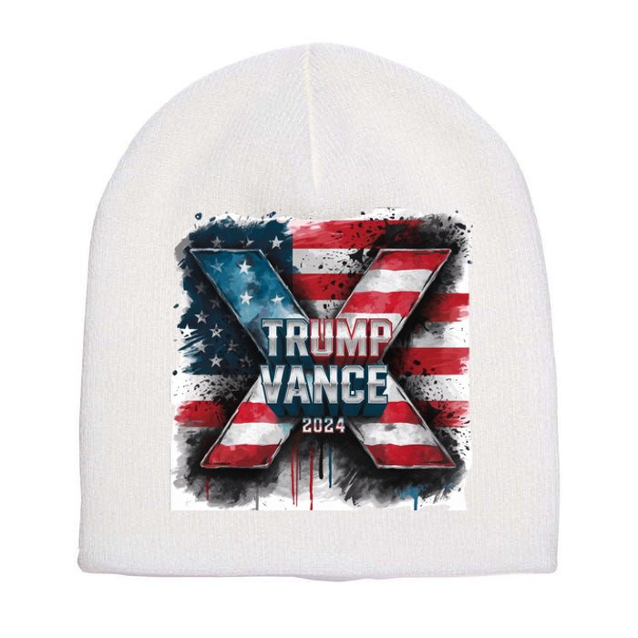 Trump Vance 2024 X Design Short Acrylic Beanie