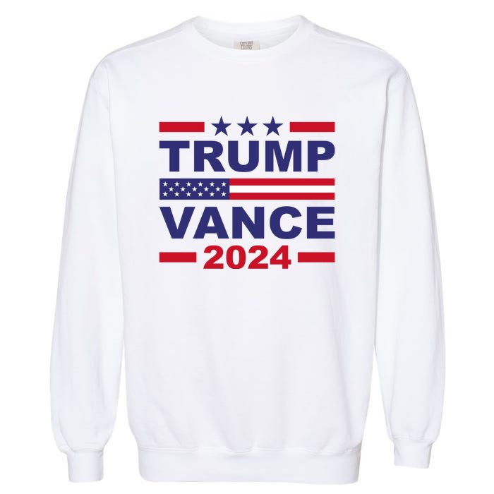 Trump Vance 2024 For President Vp Usa Election Patriotic Garment-Dyed Sweatshirt