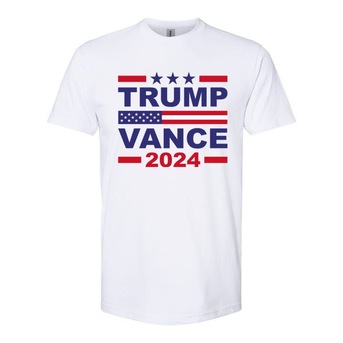 Trump Vance 2024 For President Vp Usa Election Patriotic Softstyle CVC T-Shirt