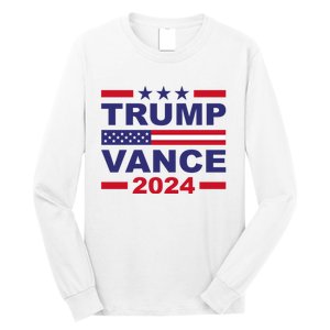 Trump Vance 2024 For President Vp Usa Election Patriotic Long Sleeve Shirt