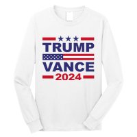 Trump Vance 2024 For President Vp Usa Election Patriotic Long Sleeve Shirt