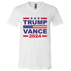 Trump Vance 2024 For President Vp Usa Election Patriotic V-Neck T-Shirt