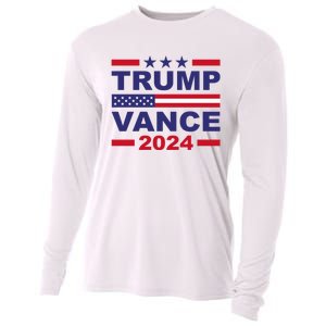 Trump Vance 2024 For President Vp Usa Election Patriotic Cooling Performance Long Sleeve Crew