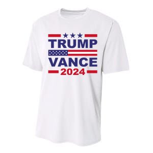 Trump Vance 2024 For President Vp Usa Election Patriotic Performance Sprint T-Shirt