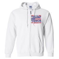 Trump Vance 2024 For President Vp Usa Election Patriotic Full Zip Hoodie