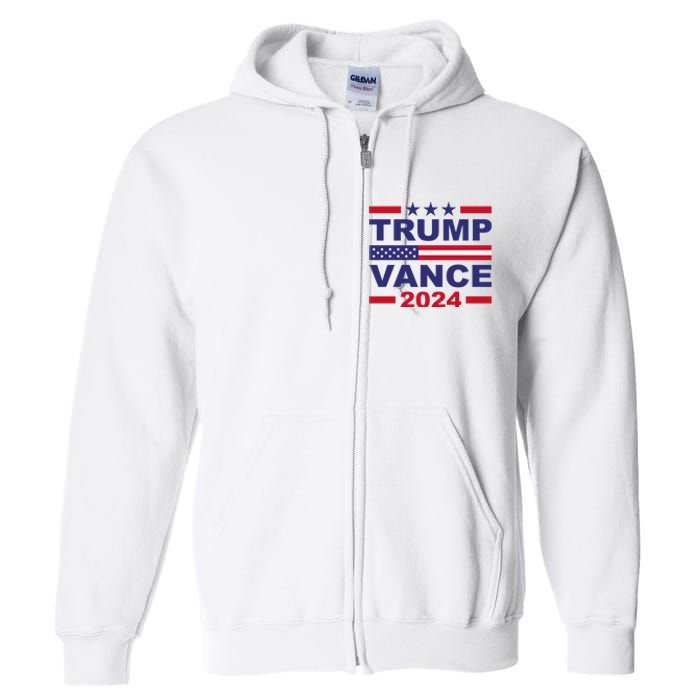 Trump Vance 2024 For President Vp Usa Election Patriotic Full Zip Hoodie