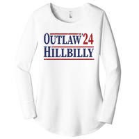 Trump Vance 2024 Outlaw Hillbilly Us Flag Vintage Women's Perfect Tri Tunic Long Sleeve Shirt