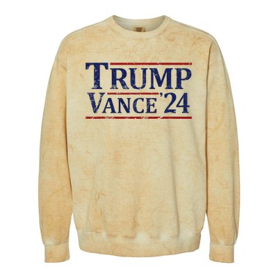 Trump Vance 24 Vintage 2024 Colorblast Crewneck Sweatshirt