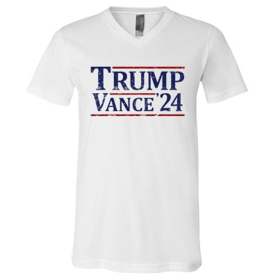 Trump Vance 24 Vintage 2024 V-Neck T-Shirt