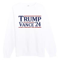 Trump Vance 24 Vintage 2024 Premium Crewneck Sweatshirt