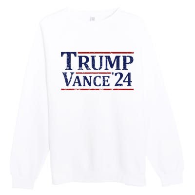 Trump Vance 24 Vintage 2024 Premium Crewneck Sweatshirt