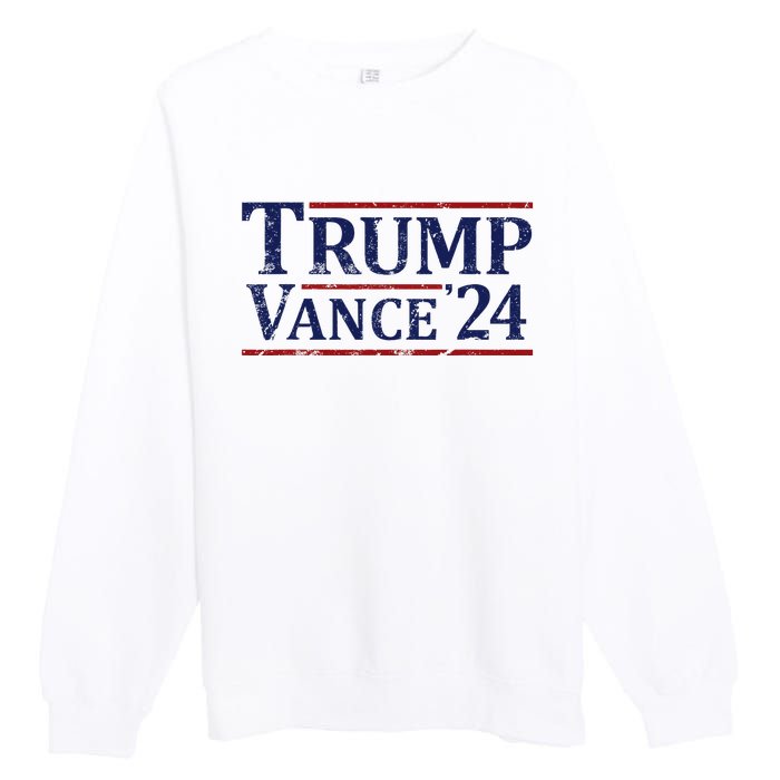 Trump Vance 24 Vintage 2024 Premium Crewneck Sweatshirt