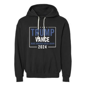 Trump Vance 2024 Election Donald Trump Jd Vance 2024 Garment-Dyed Fleece Hoodie