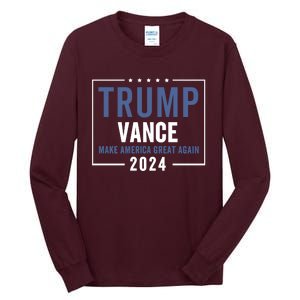 Trump Vance 2024 Election Donald Trump Jd Vance 2024 Tall Long Sleeve T-Shirt