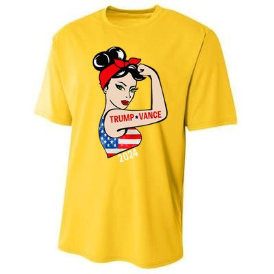 Trump Vance 2024 Vp Vice President America Election Women Performance Sprint T-Shirt