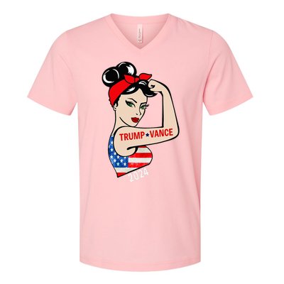 Trump Vance 2024 Vp Vice President America Election Women V-Neck T-Shirt