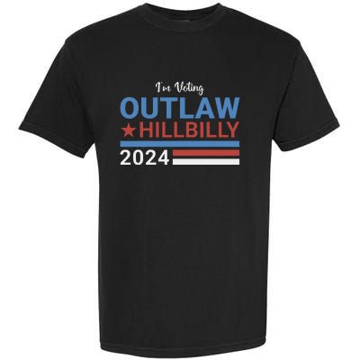 Trump Vance 2024 Outlaw Hillbilly 2024 Funny Conservative Garment-Dyed Heavyweight T-Shirt