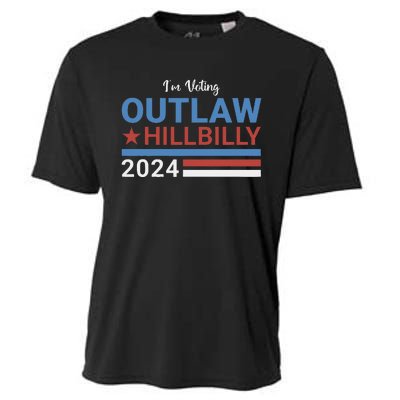 Trump Vance 2024 Outlaw Hillbilly 2024 Funny Conservative Cooling Performance Crew T-Shirt