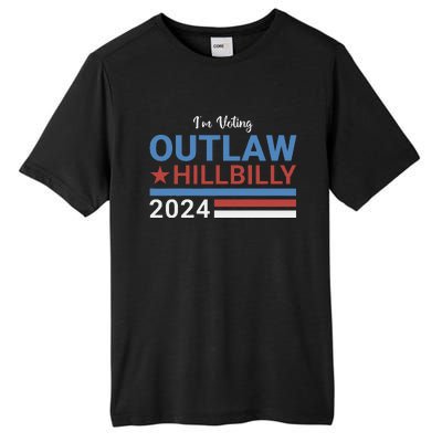 Trump Vance 2024 Outlaw Hillbilly 2024 Funny Conservative Tall Fusion ChromaSoft Performance T-Shirt