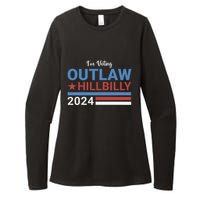 Trump Vance 2024 Outlaw Hillbilly 2024 Funny Conservative Womens CVC Long Sleeve Shirt