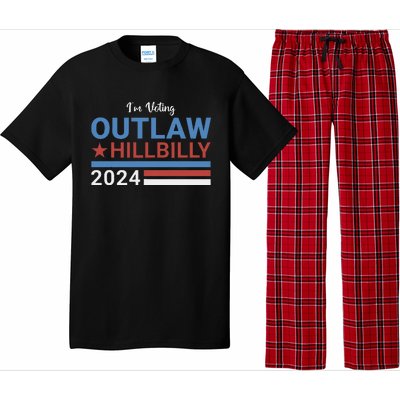 Trump Vance 2024 Outlaw Hillbilly 2024 Funny Conservative Pajama Set