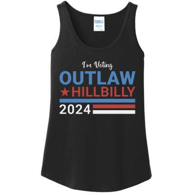 Trump Vance 2024 Outlaw Hillbilly 2024 Funny Conservative Ladies Essential Tank