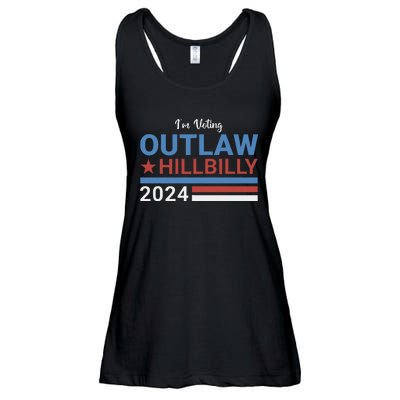 Trump Vance 2024 Outlaw Hillbilly 2024 Funny Conservative Ladies Essential Flowy Tank