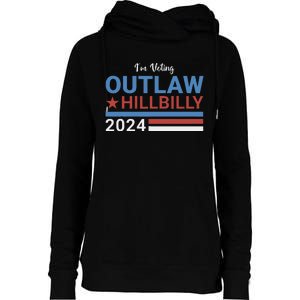 Trump Vance 2024 Outlaw Hillbilly 2024 Funny Conservative Womens Funnel Neck Pullover Hood