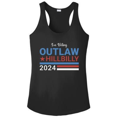 Trump Vance 2024 Outlaw Hillbilly 2024 Funny Conservative Ladies PosiCharge Competitor Racerback Tank