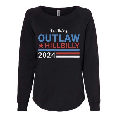 Trump Vance 2024 Outlaw Hillbilly 2024 Funny Conservative Womens California Wash Sweatshirt