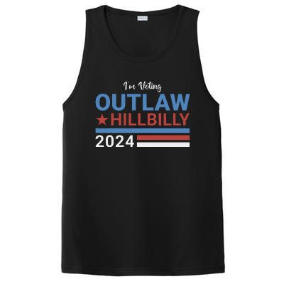 Trump Vance 2024 Outlaw Hillbilly 2024 Funny Conservative PosiCharge Competitor Tank