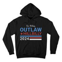 Trump Vance 2024 Outlaw Hillbilly 2024 Funny Conservative Tall Hoodie