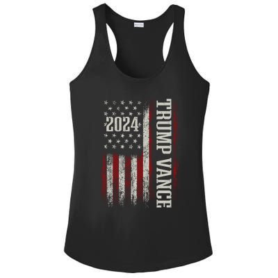 Trump Vance 2024 President Trump Supporter Re Election Ladies PosiCharge Competitor Racerback Tank