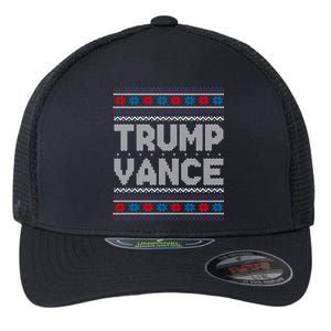 Trump Vance 2024 For President Trump Jd Vance Ugly Christmas Gift Flexfit Unipanel Trucker Cap