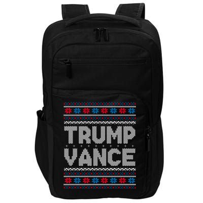 Trump Vance 2024 For President Trump Jd Vance Ugly Christmas Gift Impact Tech Backpack