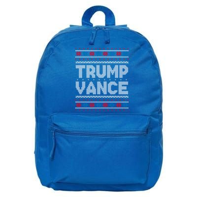 Trump Vance 2024 For President Trump Jd Vance Ugly Christmas Gift 16 in Basic Backpack