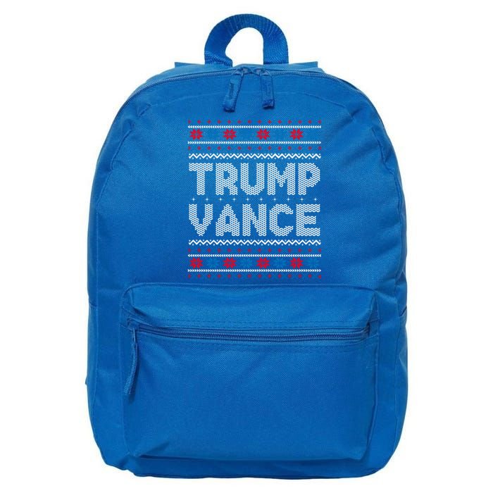 Trump Vance 2024 For President Trump Jd Vance Ugly Christmas Gift 16 in Basic Backpack