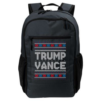 Trump Vance 2024 For President Trump Jd Vance Ugly Christmas Gift Daily Commute Backpack