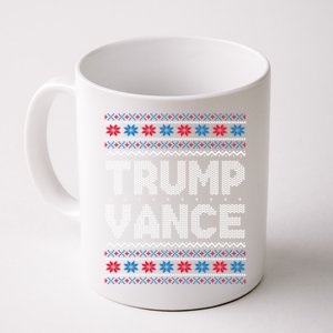 Trump Vance 2024 For President Trump Jd Vance Ugly Christmas Gift Coffee Mug